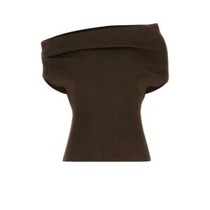 Armarium Women Brown Stretch Viscose Blend Debra Top